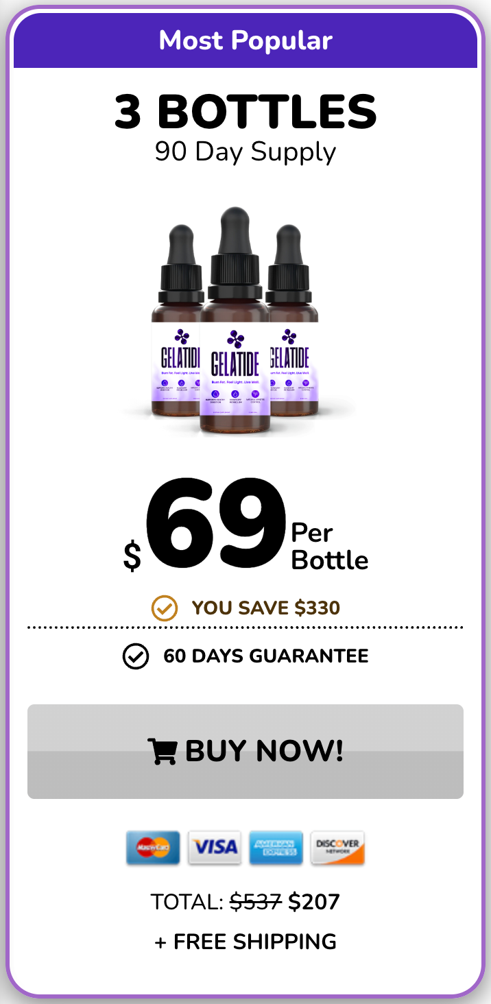 Gelatide 3 Bottles